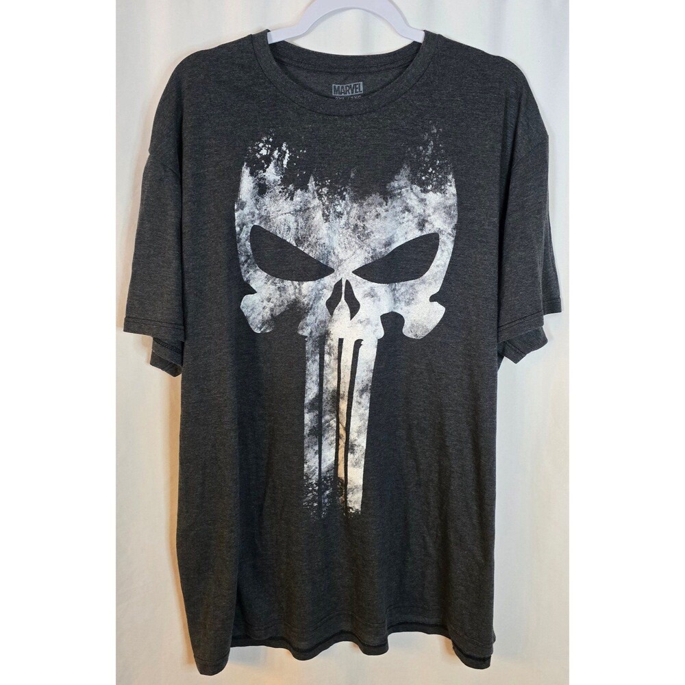 Marvel Comics The Punisher Men's Dark Gray T-Shirt Size 2XL 2XG NWOT